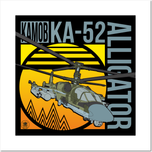 Combat helicopter Ka-52 Alligator Posters and Art